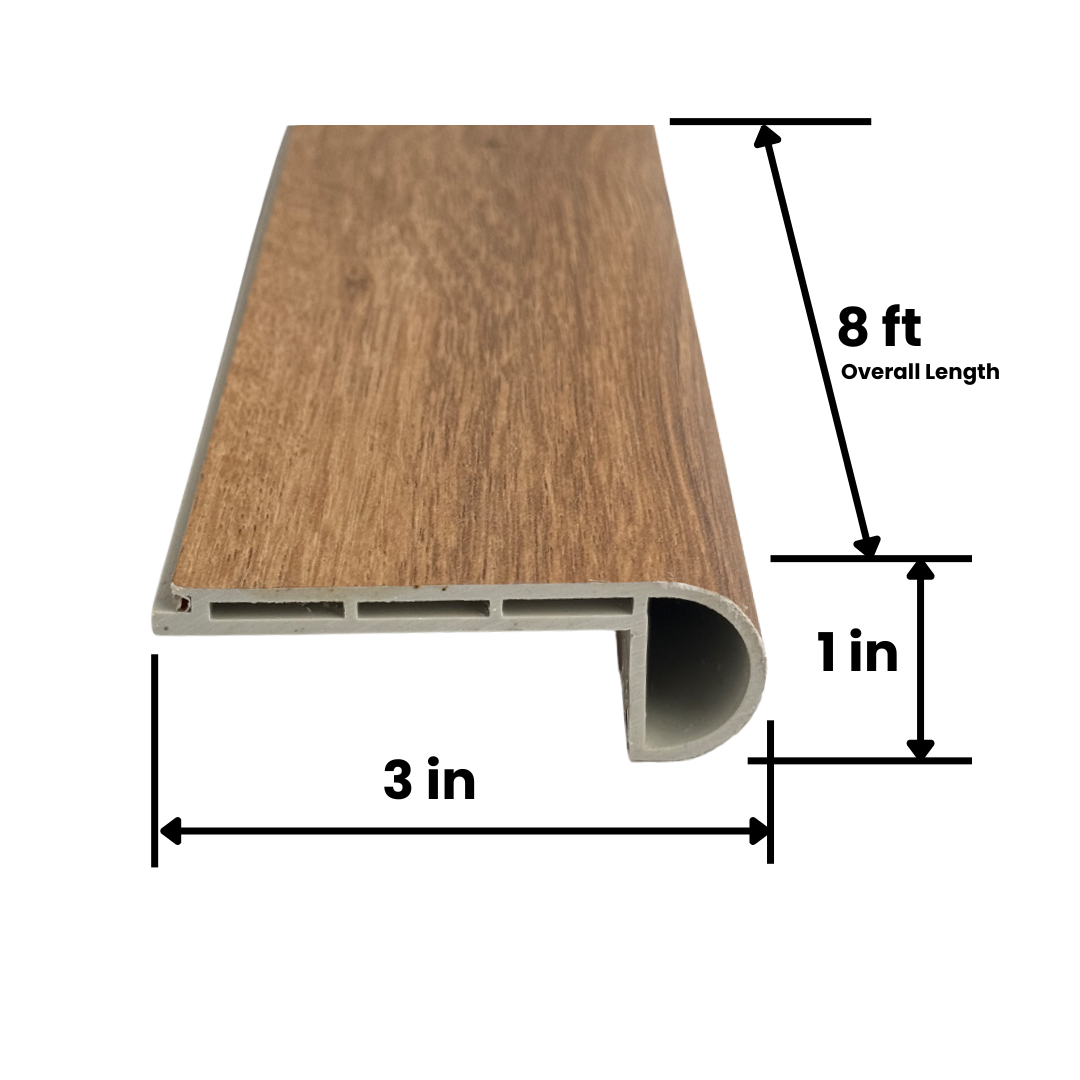 Stair Nose 8ft Highland Red Oak