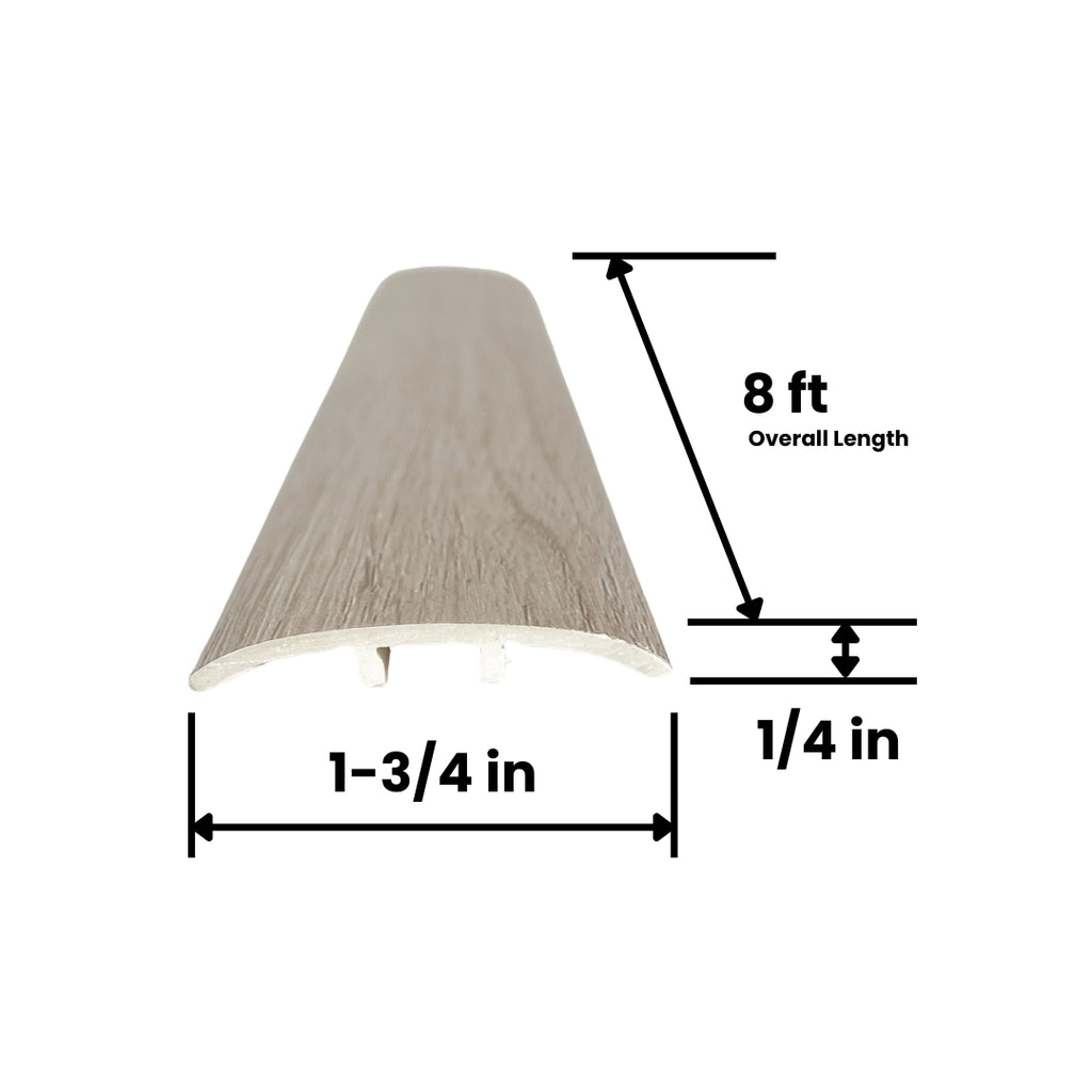 T-Molding Curved 8ft Smokey Bronze Oak