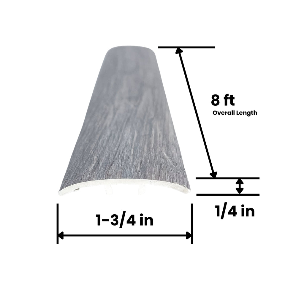 T-Molding Curved 8ft Silvery Plain Oak